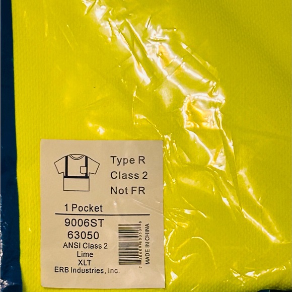 HIGH VISIBILITY JERSEY MATERIAL XL POCKET T New in original package(WILL BUNDLE) - Picture 2 of 3